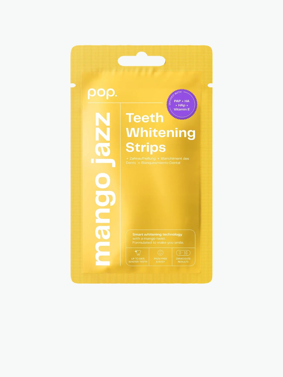 Pop Teeth Whitening Strips Mango Jazz