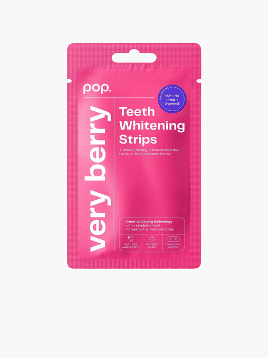 Pop Teeth Whitening Strips Very Berry