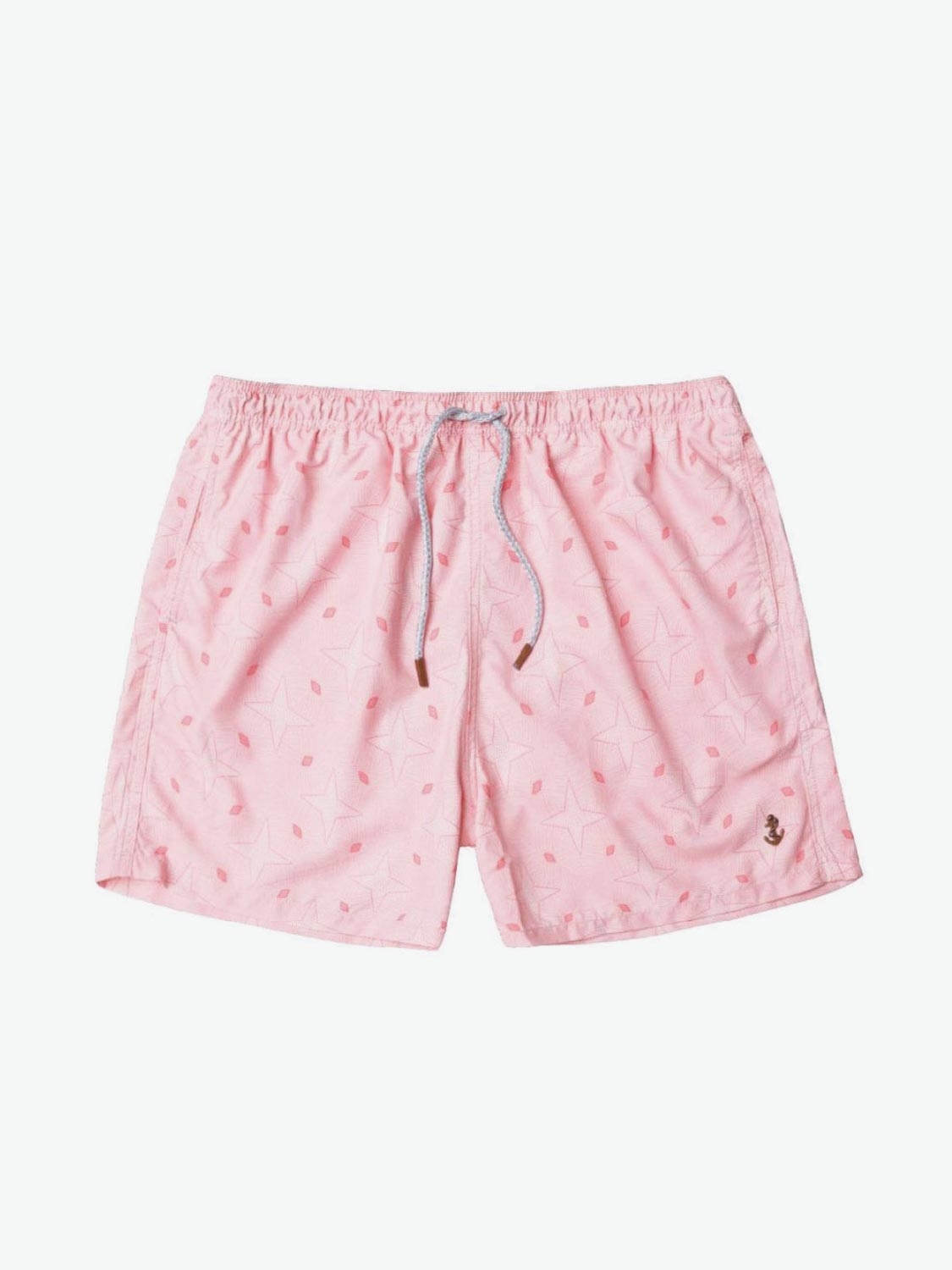 Retromarine Elephant Skin Grey Cream Swim Shorts