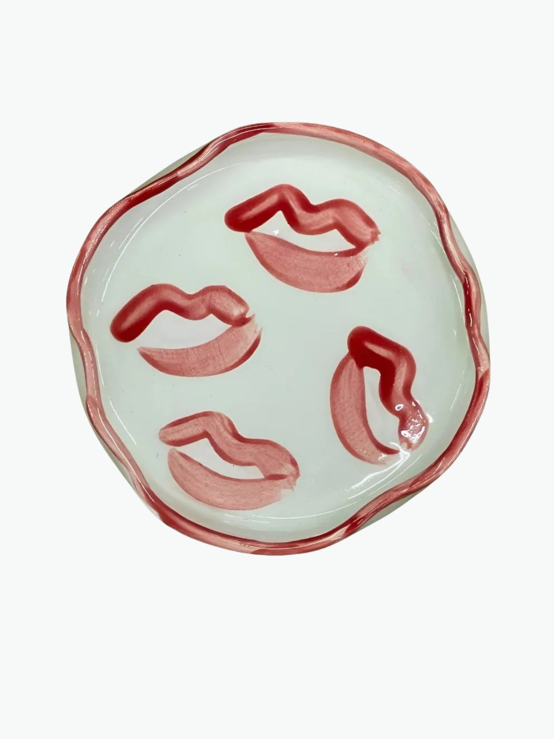 Σταχτοδοχείο Rhea Kalo Squashed Ashtray Red Kisses
