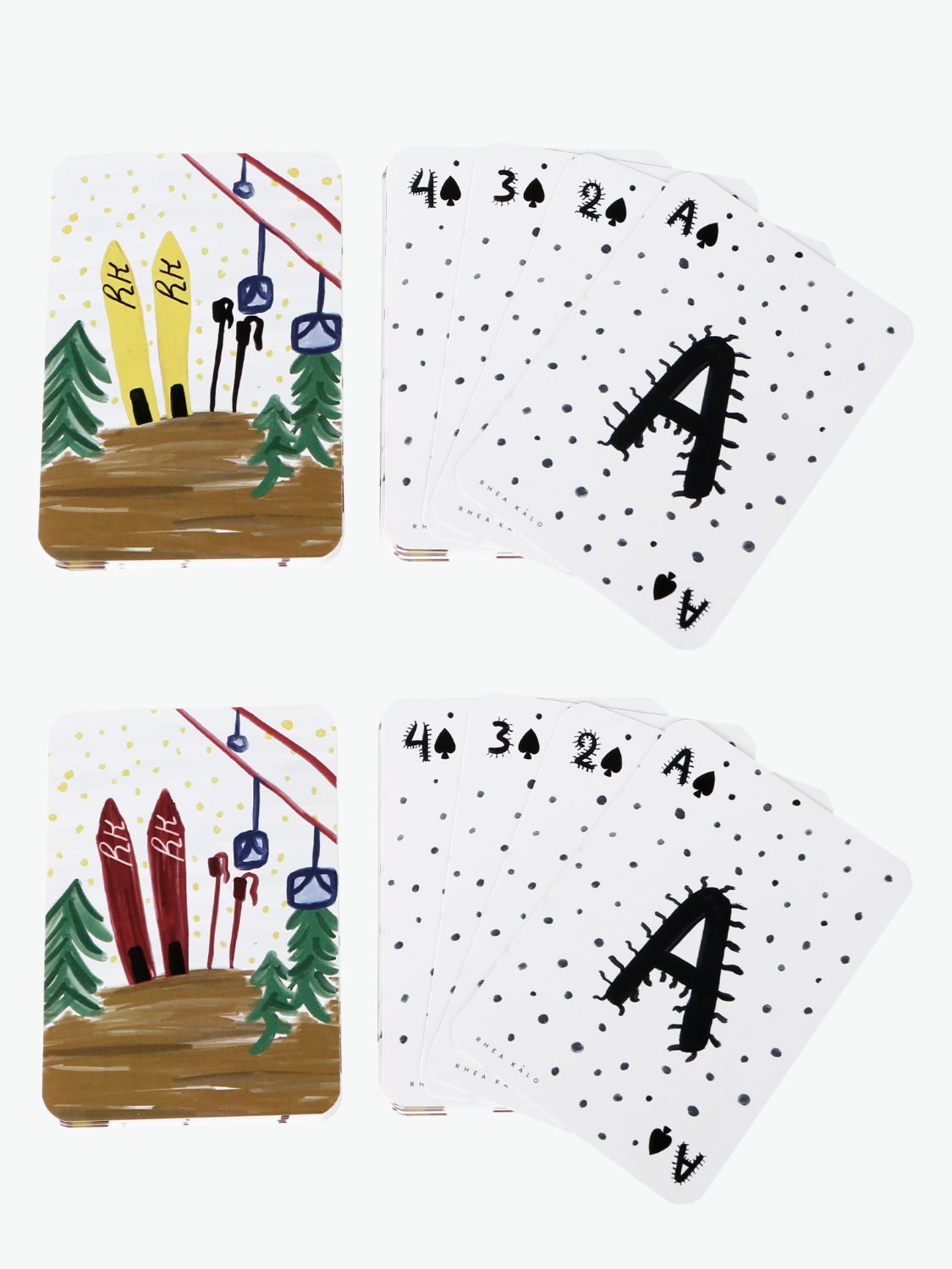 Rhea Kalo Skis Playing Cards Set