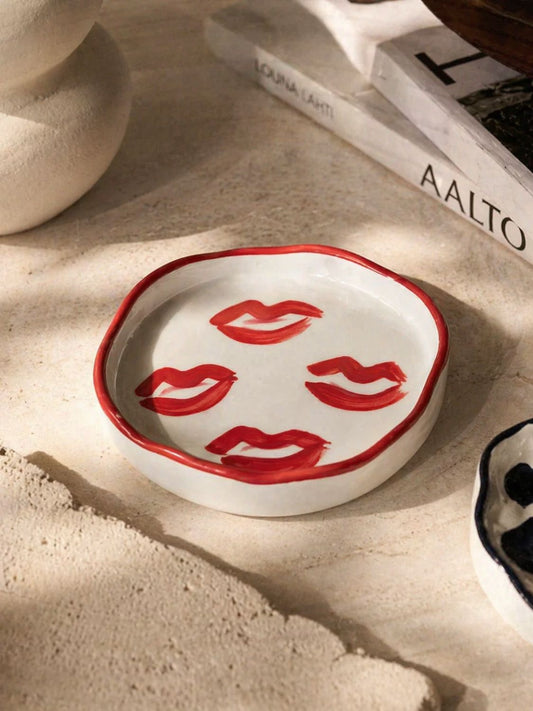 Σταχτοδοχείο Rhea Kalo Squashed Ashtray Red Kisses