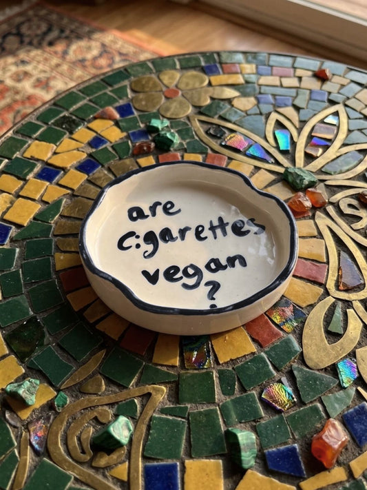 Σταχτοδοχείο Rhea Kalo Squashed Ashtray Are Cigarettes Vegan