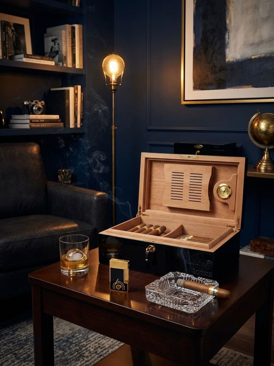 S.T. Dupont X Cohiba Anniversary Lighter and Humidor Set