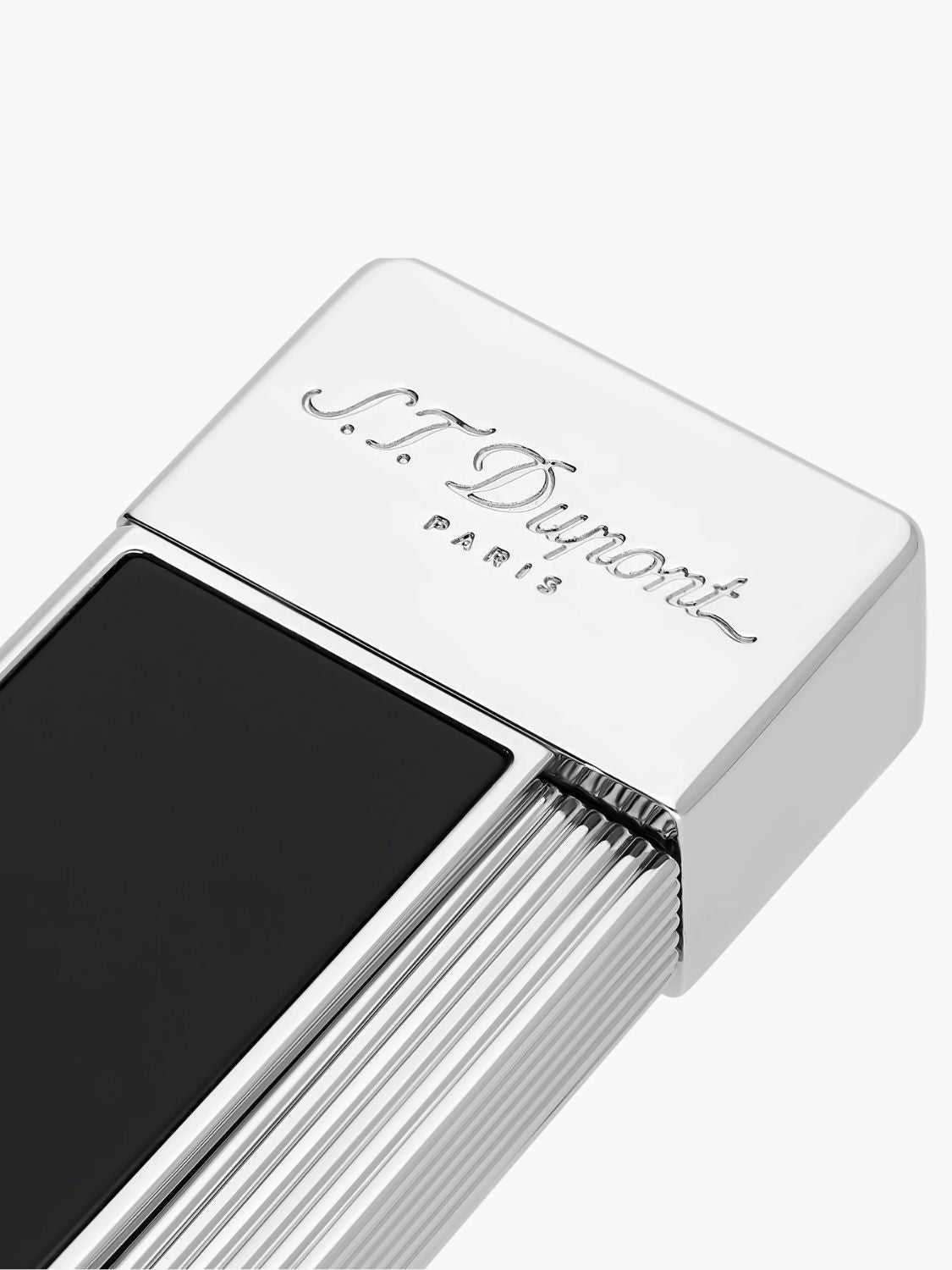 S.T. Dupont Twiggy Lighter Black Lacquer and Chrome