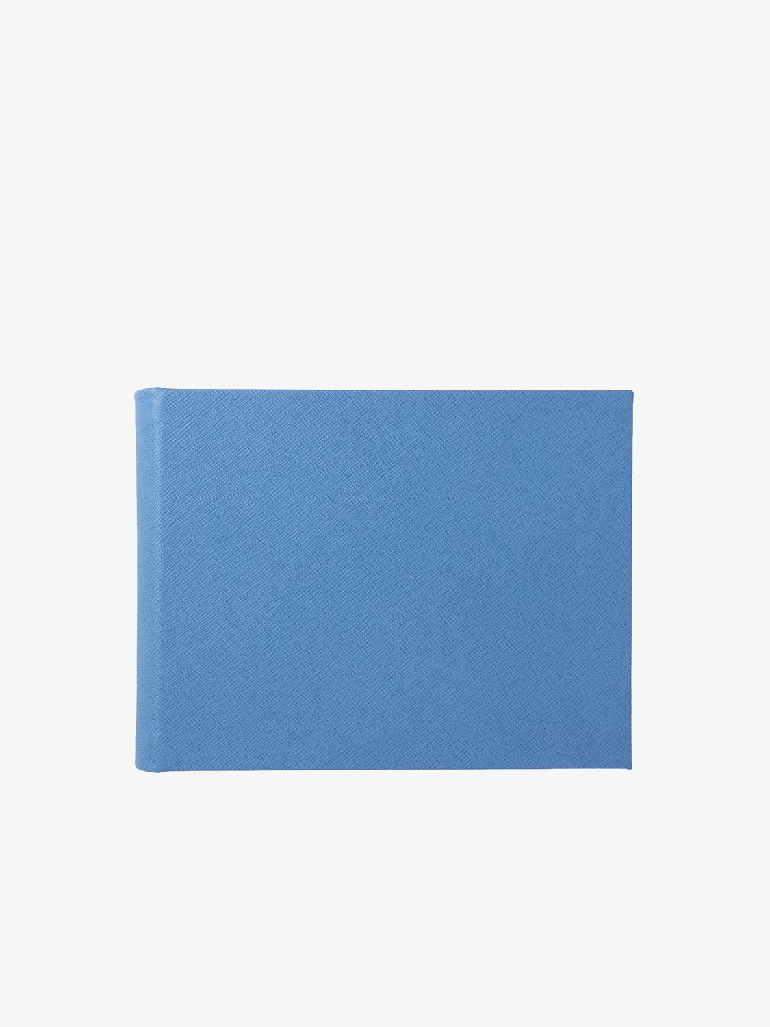 Smythson Hardbound Baby Book in Panama Nile Blue