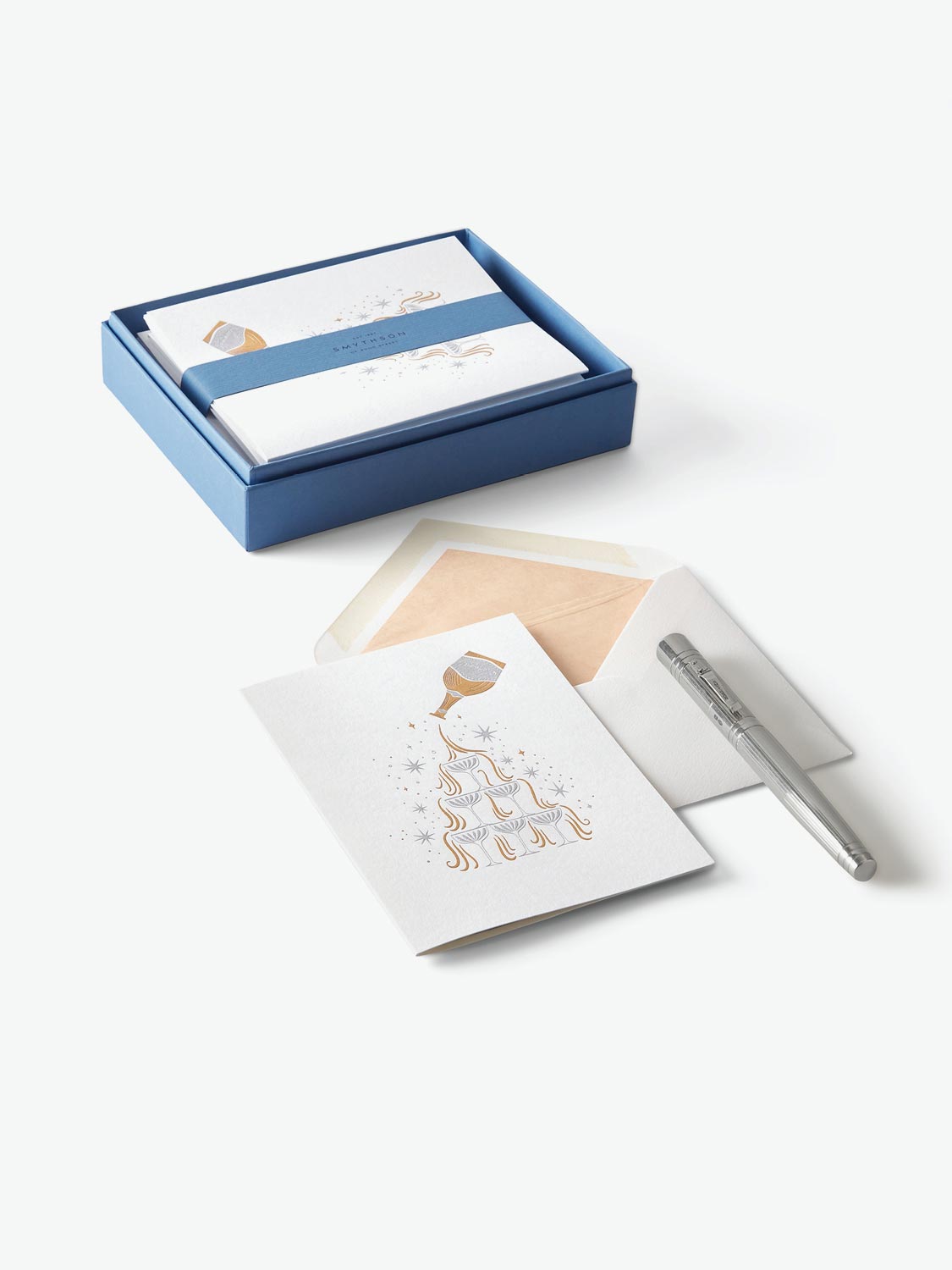Σετ Χριστουγεννιάτικες Κάρτες Smythson Champagne Cards