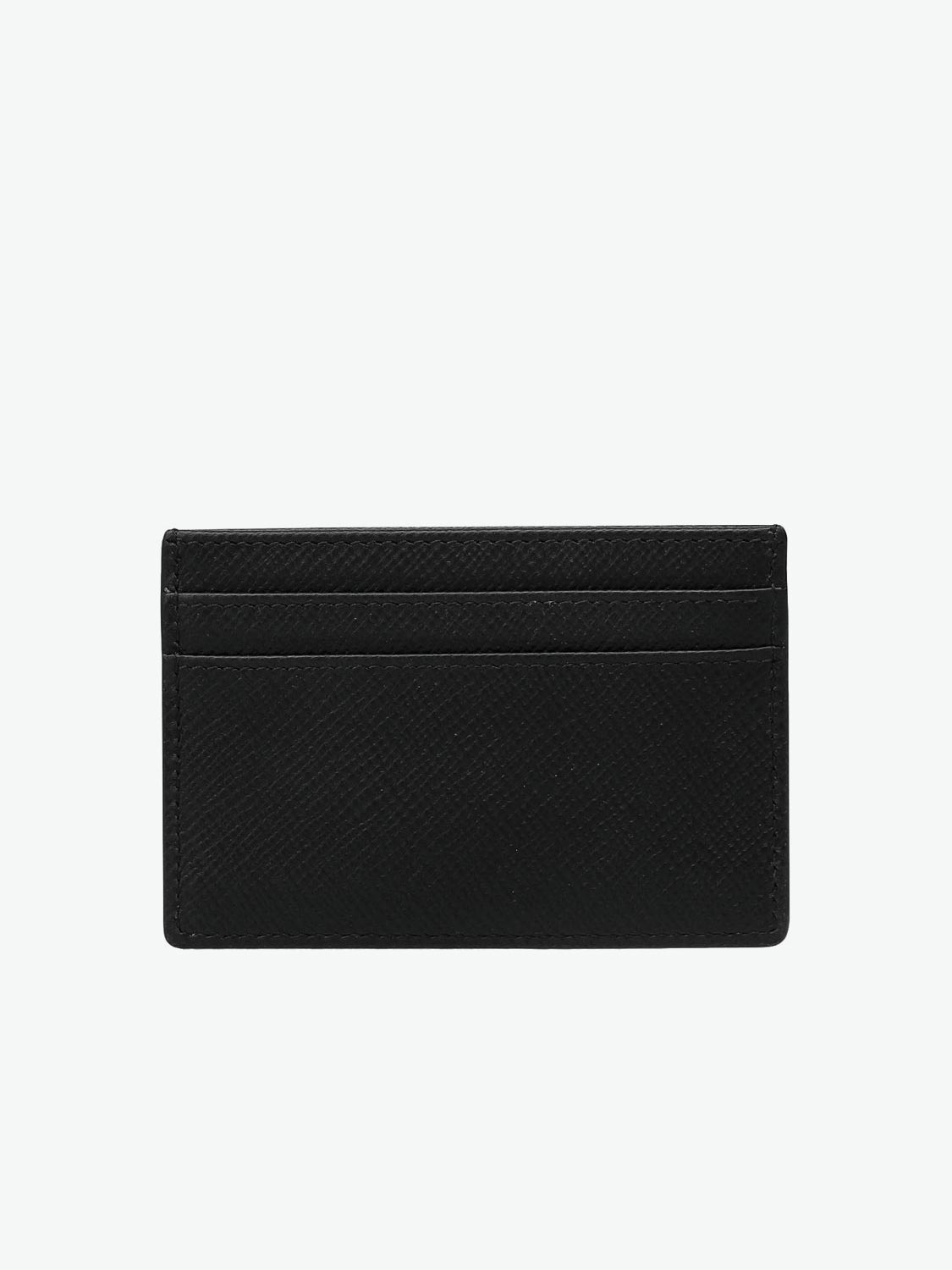 Smythson Leather Card Holder Black