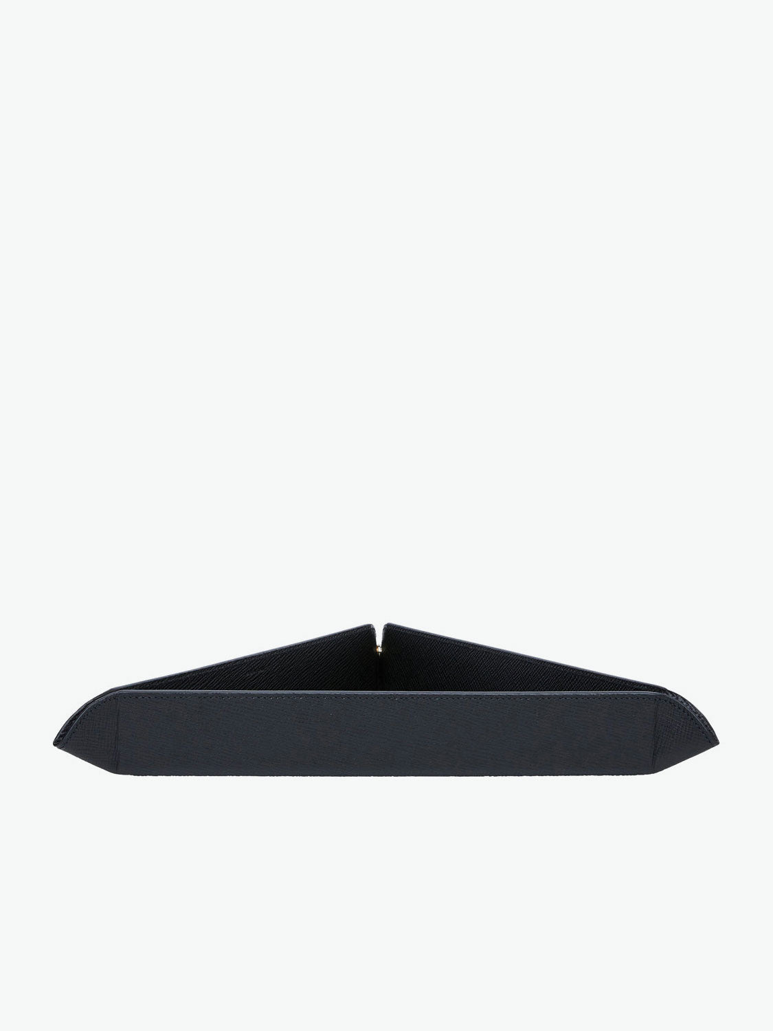 Smythson Panama Cross-Grain Leather Triangle Trinket Tray | C