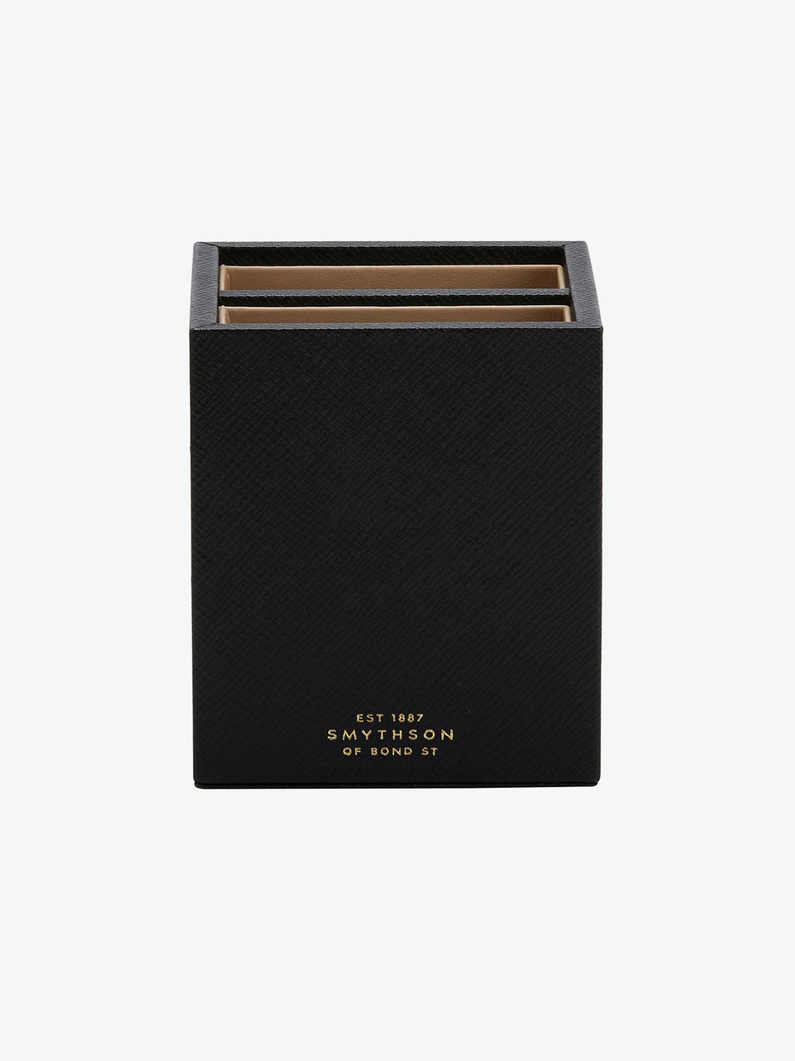 Panama Gross-Grain Leather Pen Pot