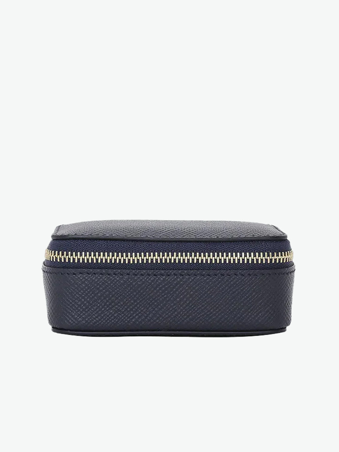 Smythson Rectangular Trinket Case in Panama Navy