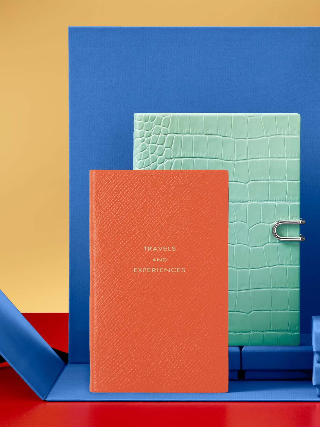 Smythson Travels And Experiences Panama Notebook Orange