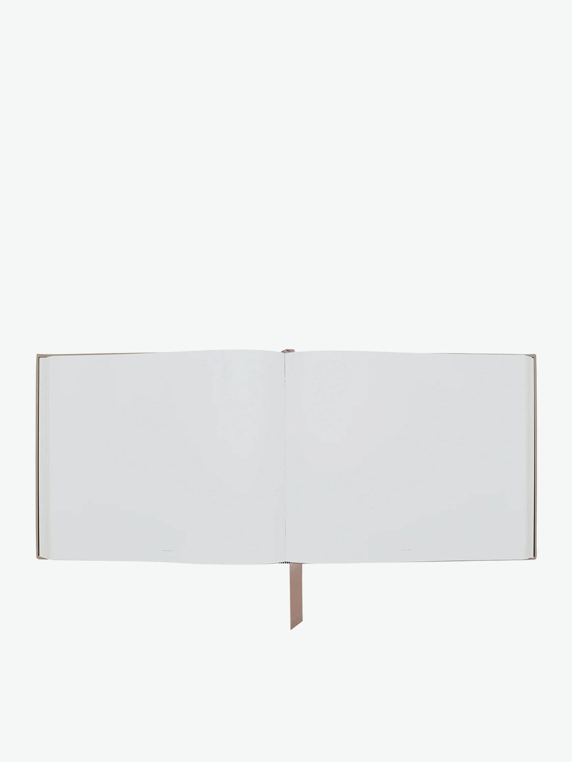 Visitors Book in Panama Gross Grain Leather Beige