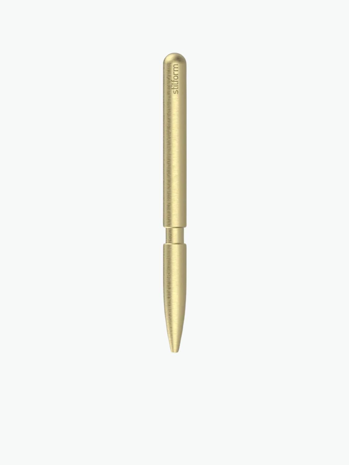 Stilform Ballpoint Pen Brass Brushed
