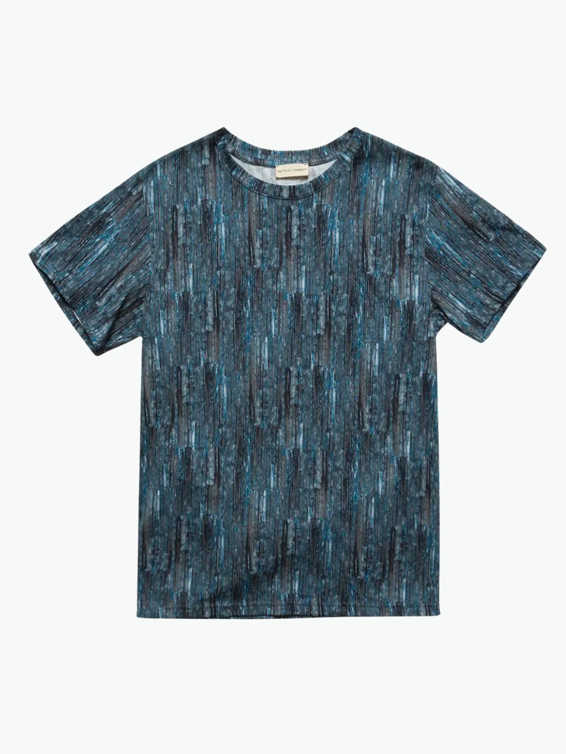 The Project Garments Crew Neck Cotton Digital Print T-shirt Navy