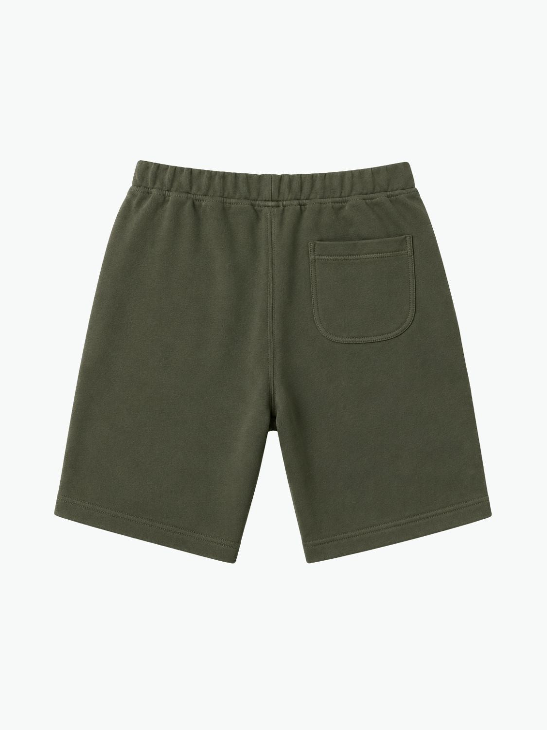 Loopback Cotton Jersey Relaxed Shorts Khaki