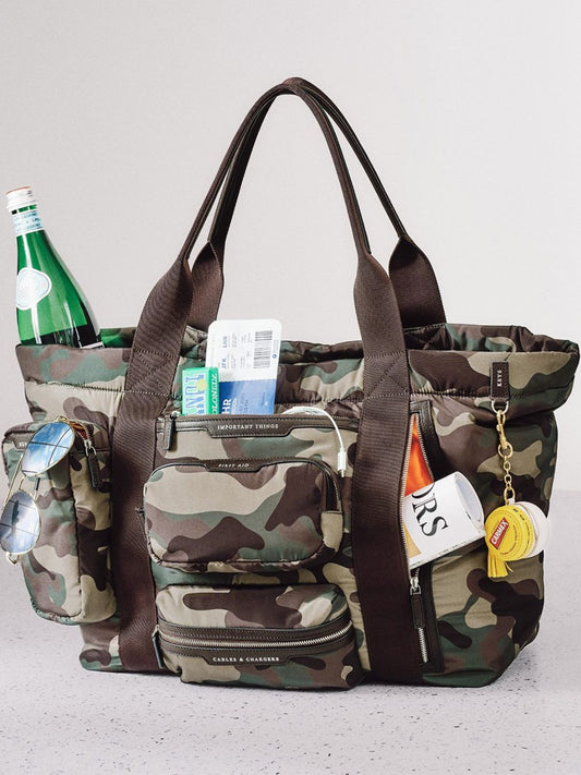 Anya Hindmarch Camouflage Multi Pocket Tote