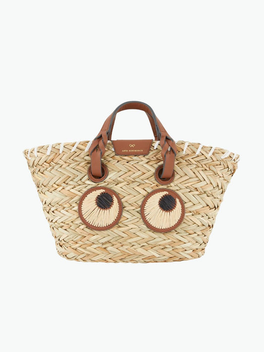 Anya Hindmarch Small Paper Eyes Basket Bag