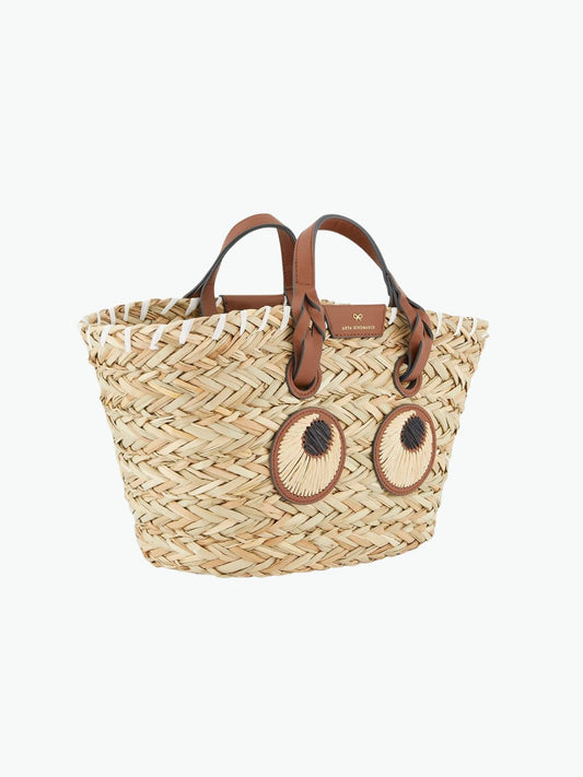 Anya Hindmarch Small Paper Eyes Basket Bag