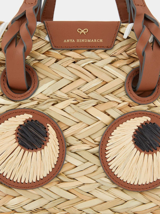 Anya Hindmarch Small Paper Eyes Basket Bag