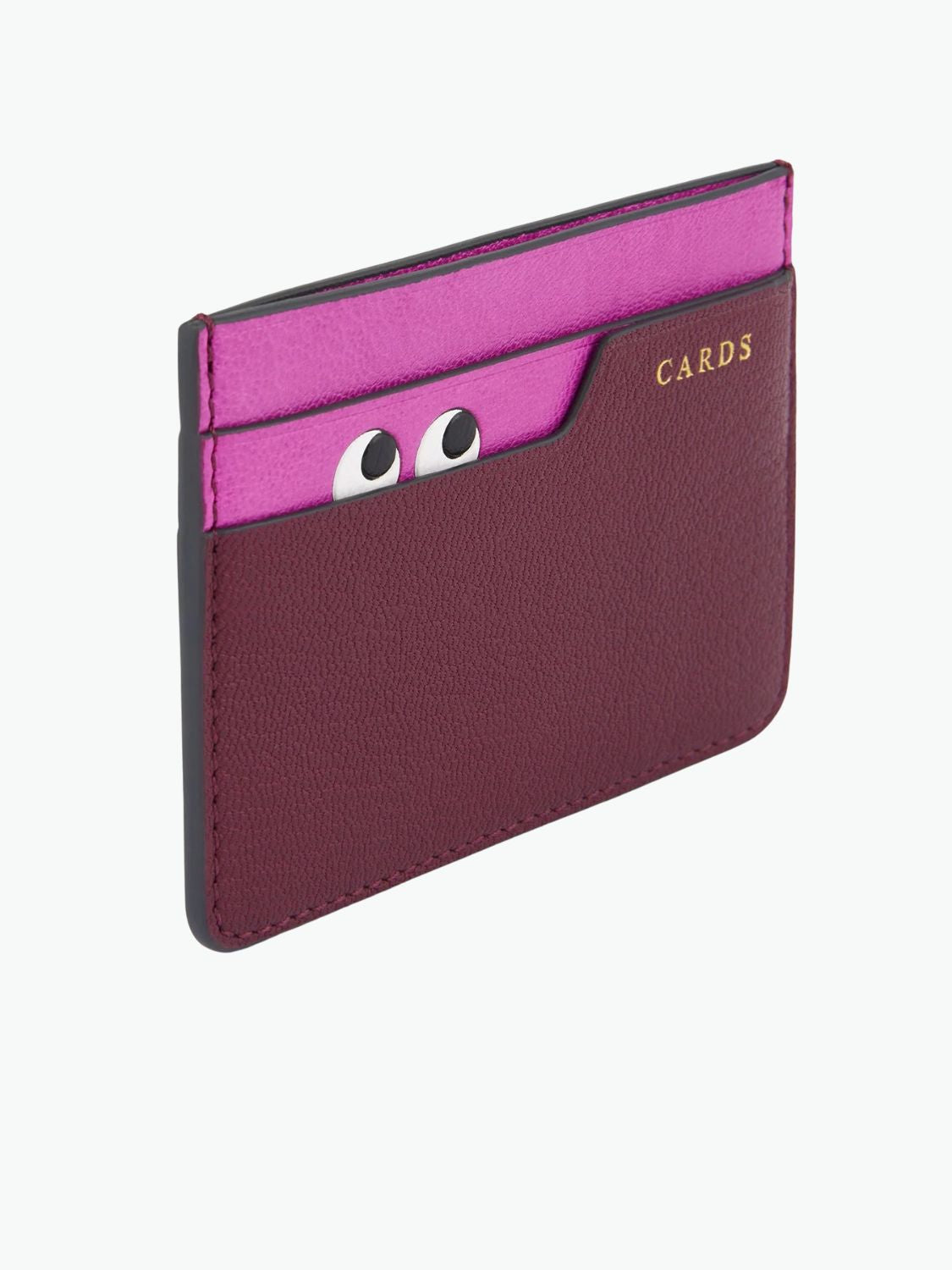 Anya Hindmarch Peeping Eyes Card Case Orchid Purple