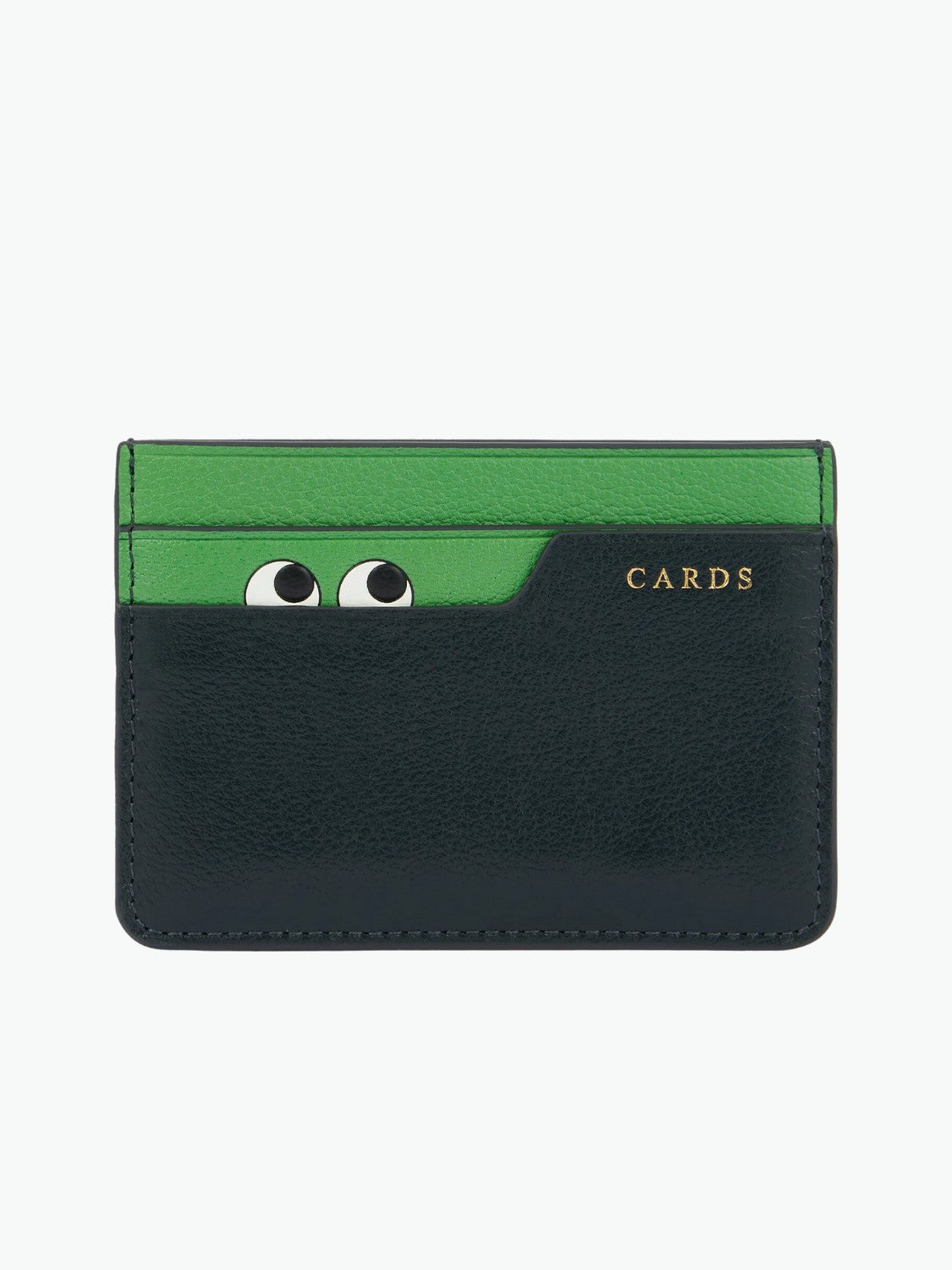 Anya Hindmarch Peeping Eyes Card Case Ink Green
