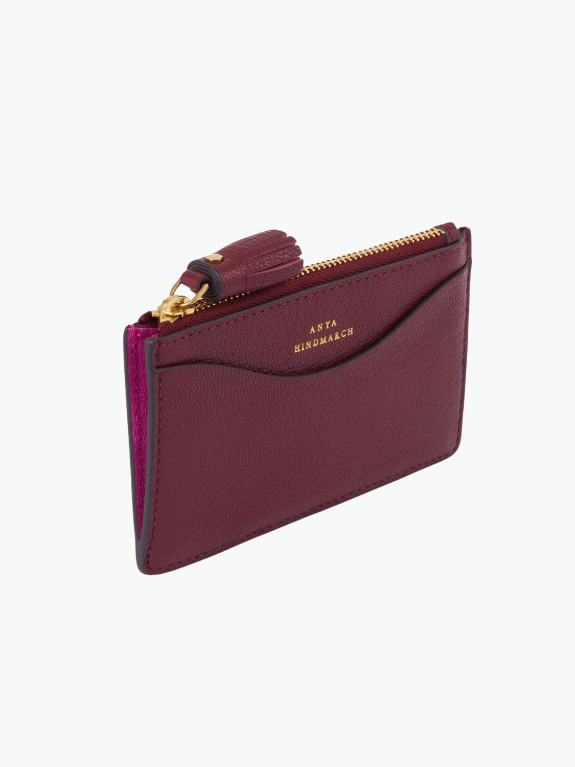 Anya Hindmarch Peeping Eyes Zip Card Case Orchid Purple
