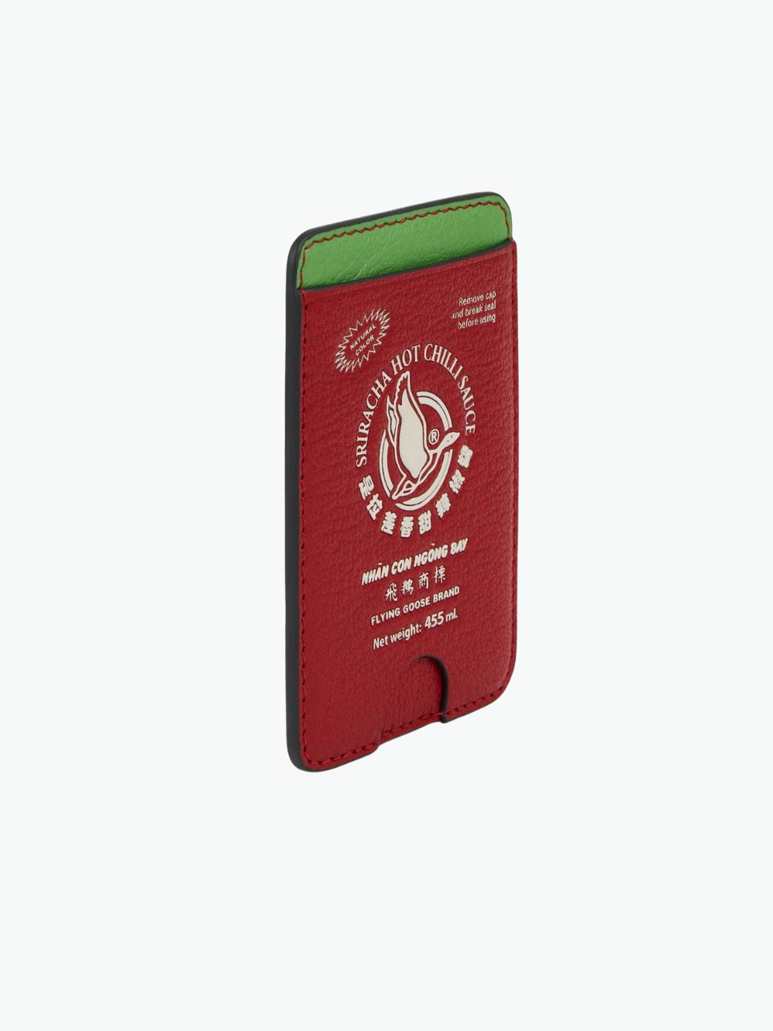 Anya Hindmarch Flying Goose Sriracha Magnetic Card Case