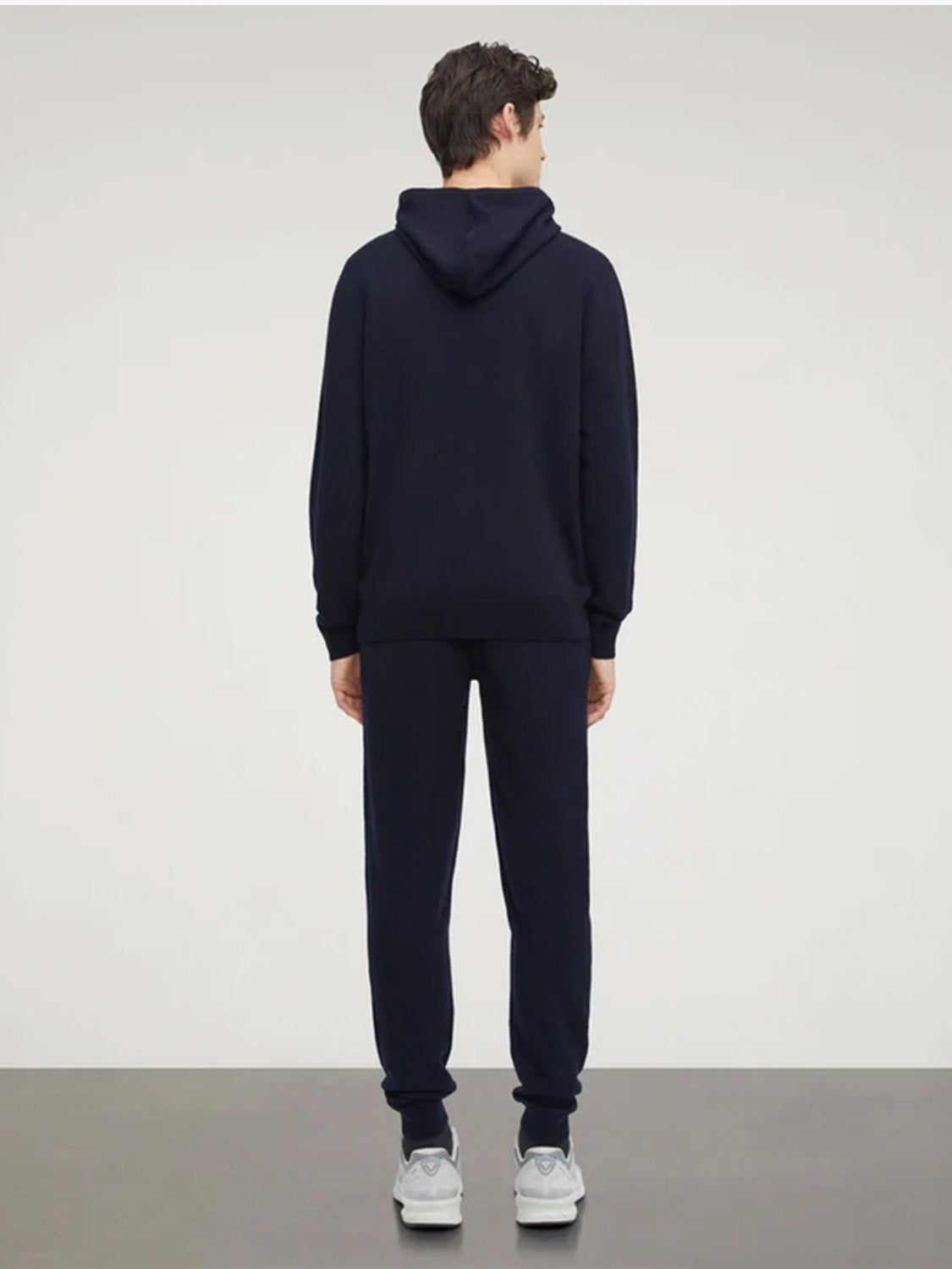 Aspesi Hooded Wool Sweatshirt in Blue