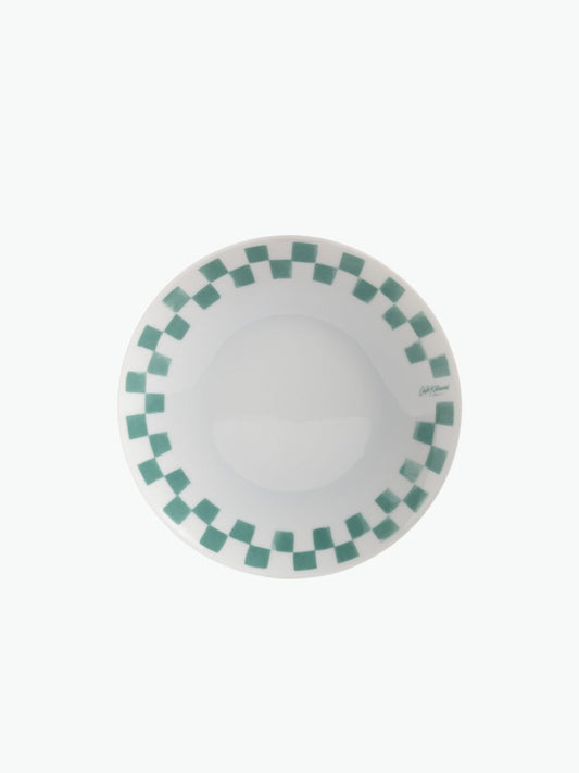 Maison Kitsune Cafe Kitsune Checkerboard Porcelain Dessert Plate