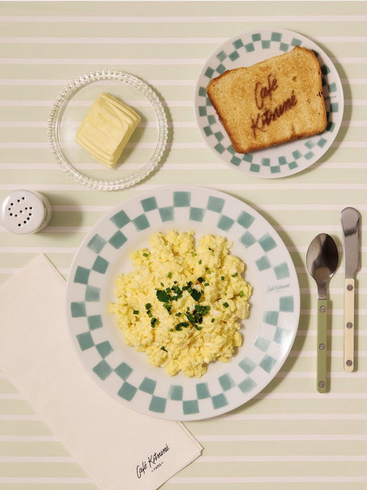 Maison Kitsune Cafe Kitsune Checkerboard Porcelain Salt and Pepper