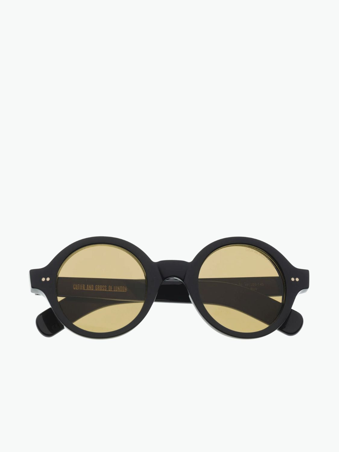 Cutler and Gross 1396 Round Black Sunglasses