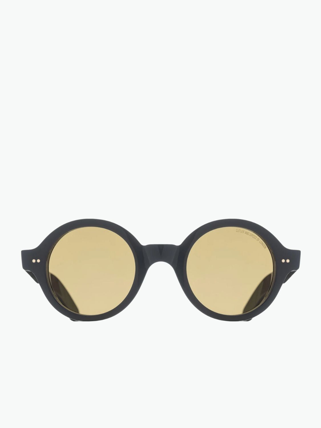 Cutler and Gross 1396 Round Black Sunglasses