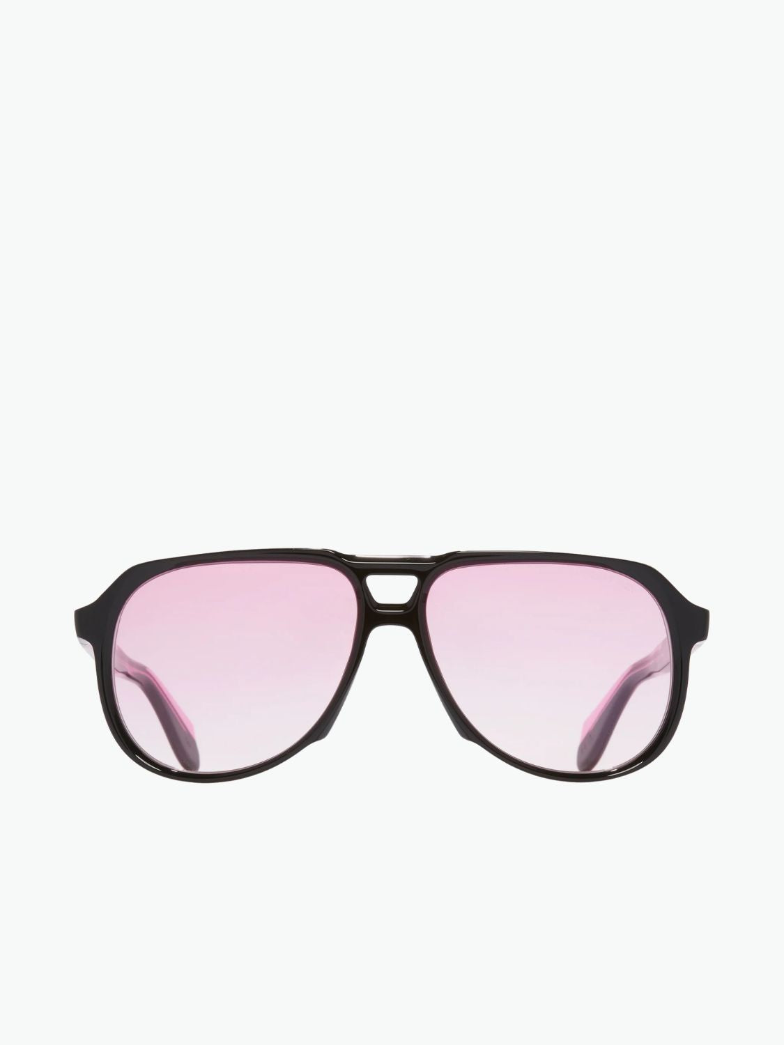 Cutler and Gross 9782 Aviator Sunglasses Black on Pink