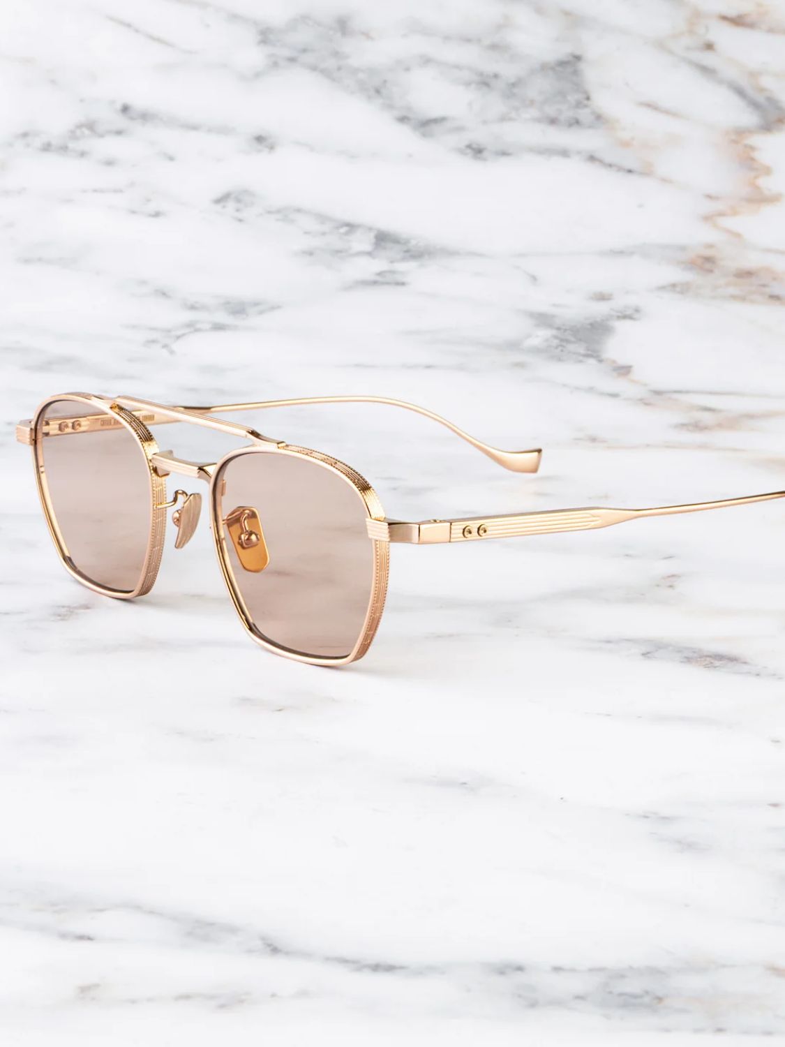 Cutler and Gross Cranley 1425 Aviator Sunglasses Jewel Gold