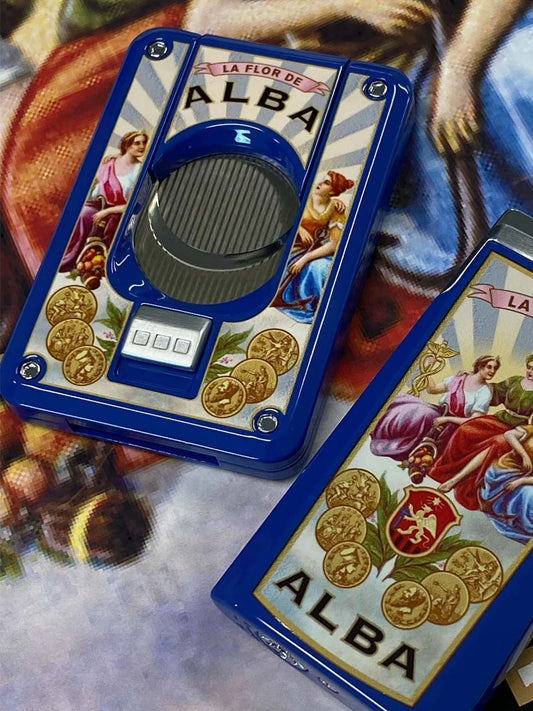Elie Bleu Flor De Alba Double Blade Cigar Cutter