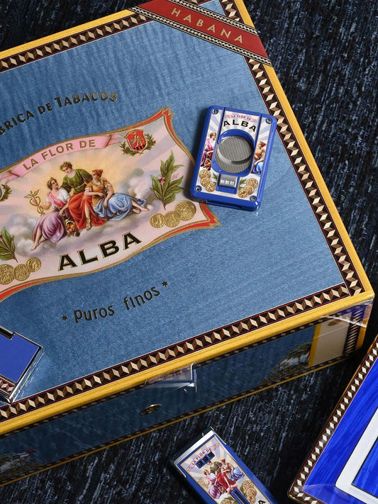 Elie Bleu Flor De Alba Double Blade Cigar Cutter