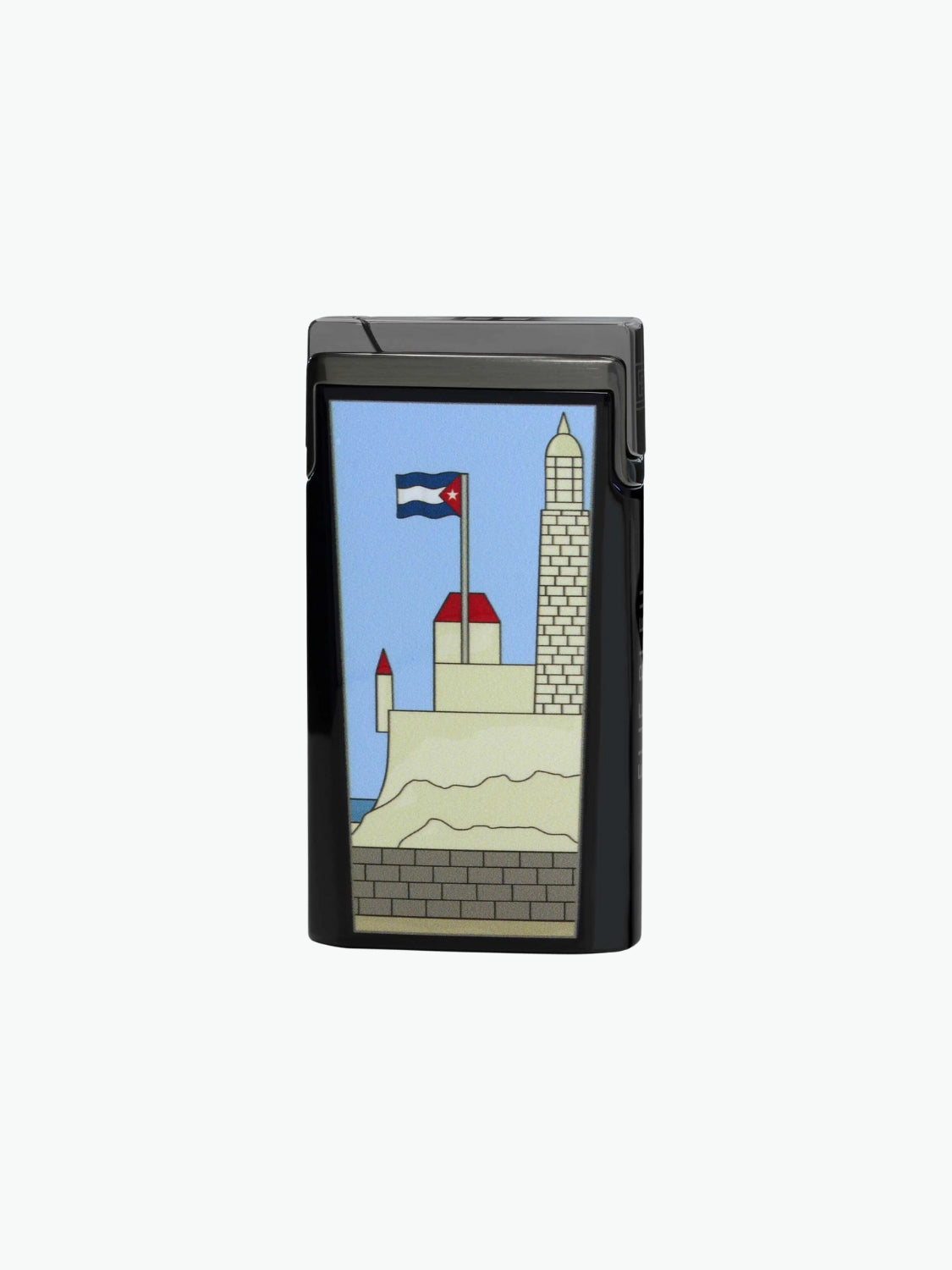 Elie Bleu Casa Cubana Pocket Lighter Gun Metal