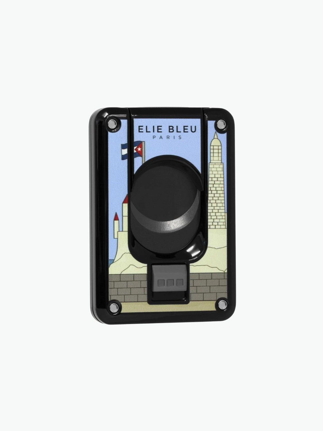 Elie Bleu Casa Cubana Black Double Blade Cigar Cutter