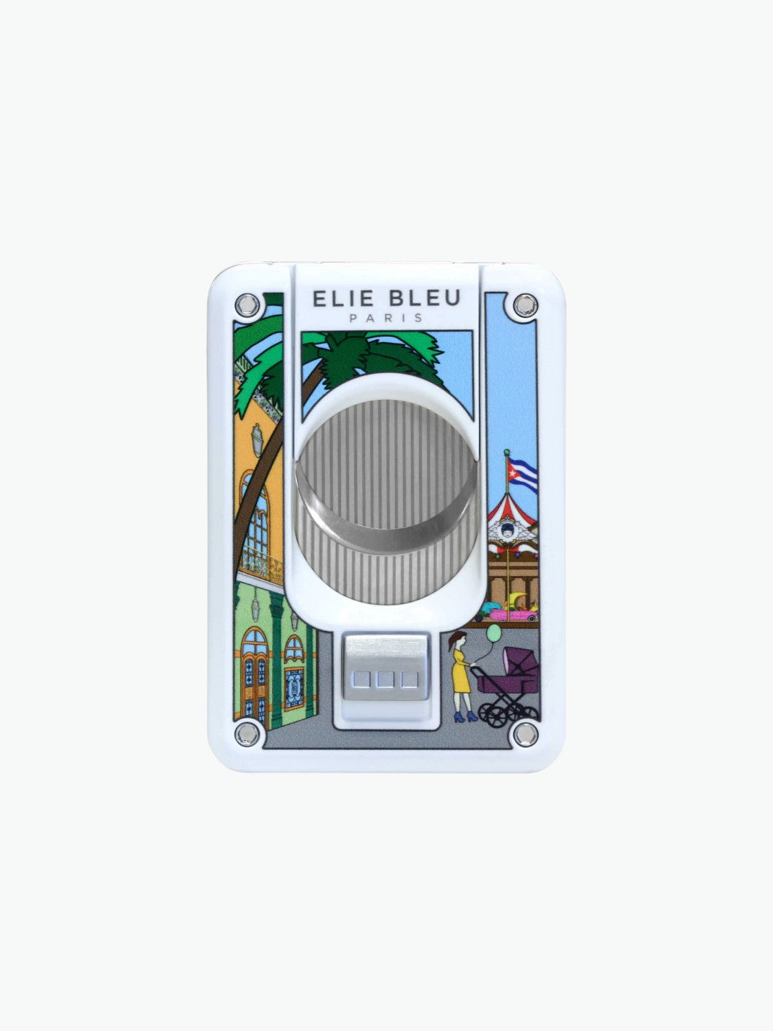 Elie Bleu Casa Cubana Carousel Double Blade Cigar Cutter