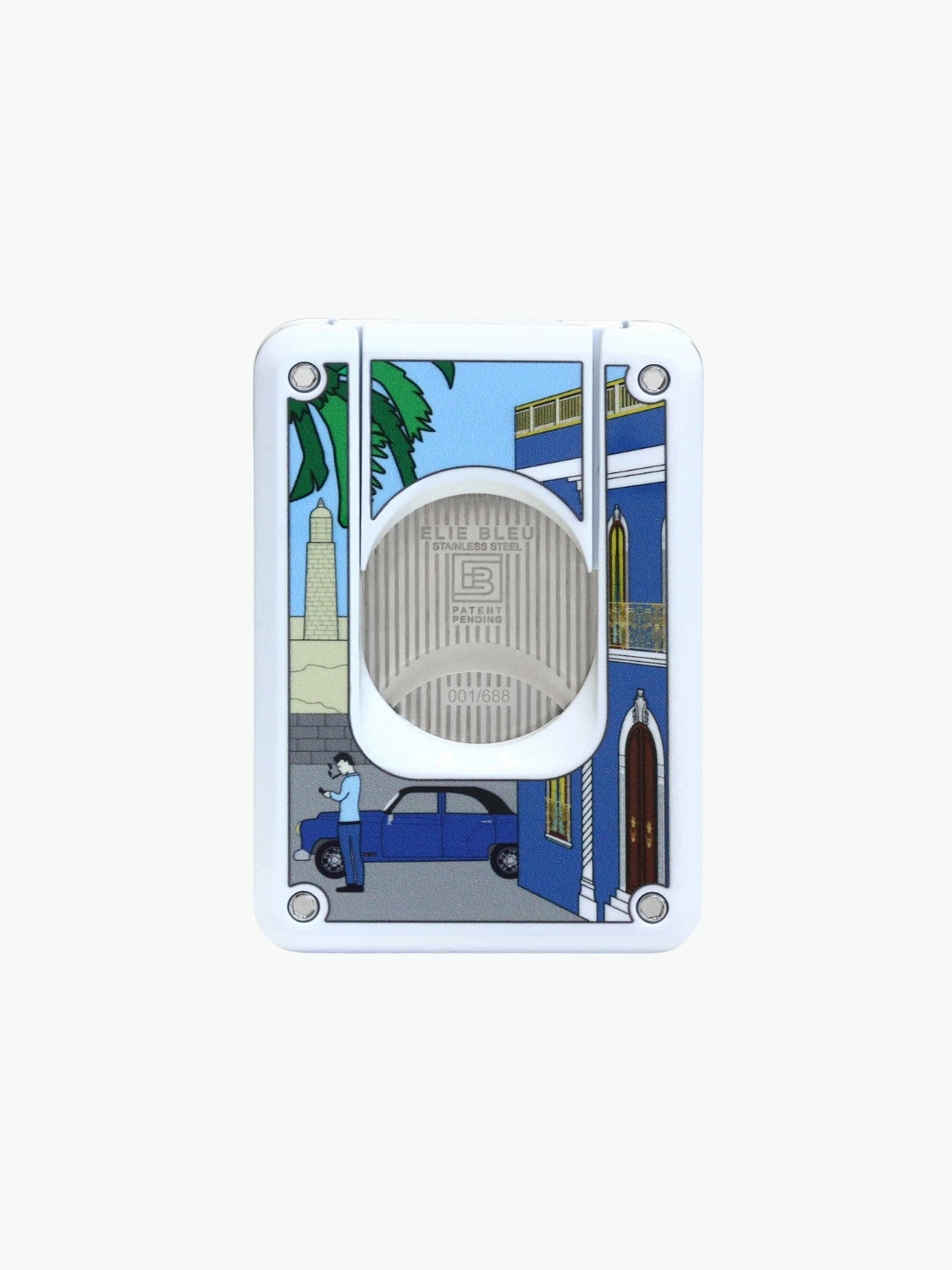 Elie Bleu Casa Cubana Carousel Double Blade Cigar Cutter