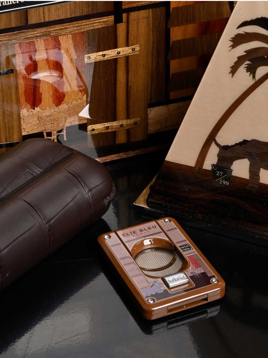 Elie Bleu Casa Cubana Secadero Double Blade Cigar Cutter