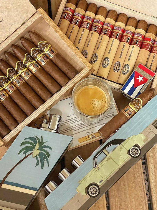 Elie Bleu Diamond JetFlame Cuban Flag Pocket Lighter