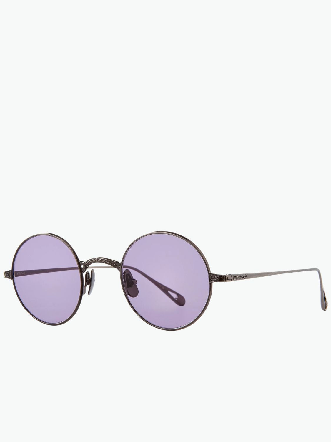 Garrett Leight GLCO X Ozzy Sun Sunglasses Pewter Semi-Flat Grape