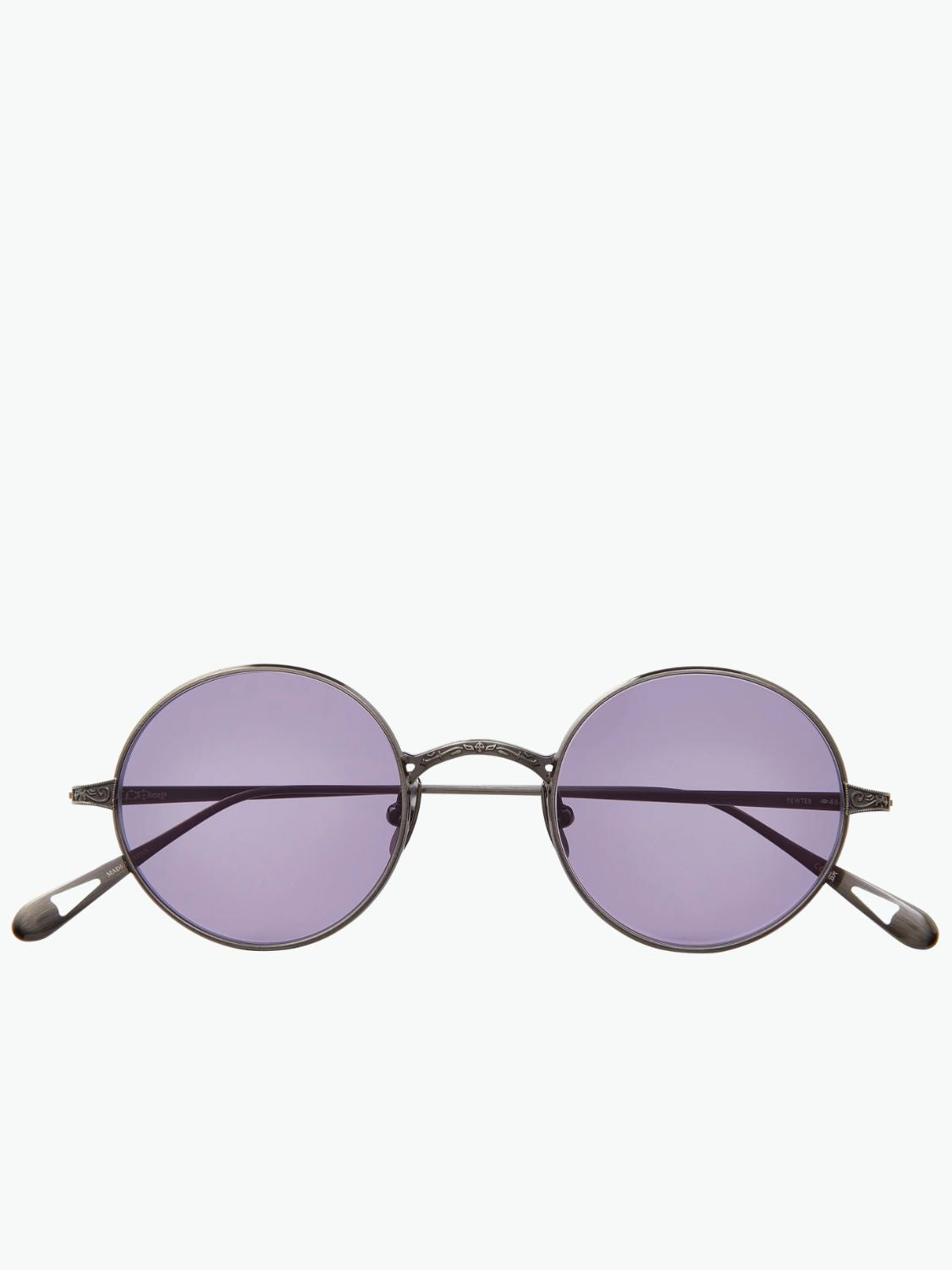 Garrett Leight GLCO X Ozzy Sun Sunglasses Pewter Semi-Flat Grape