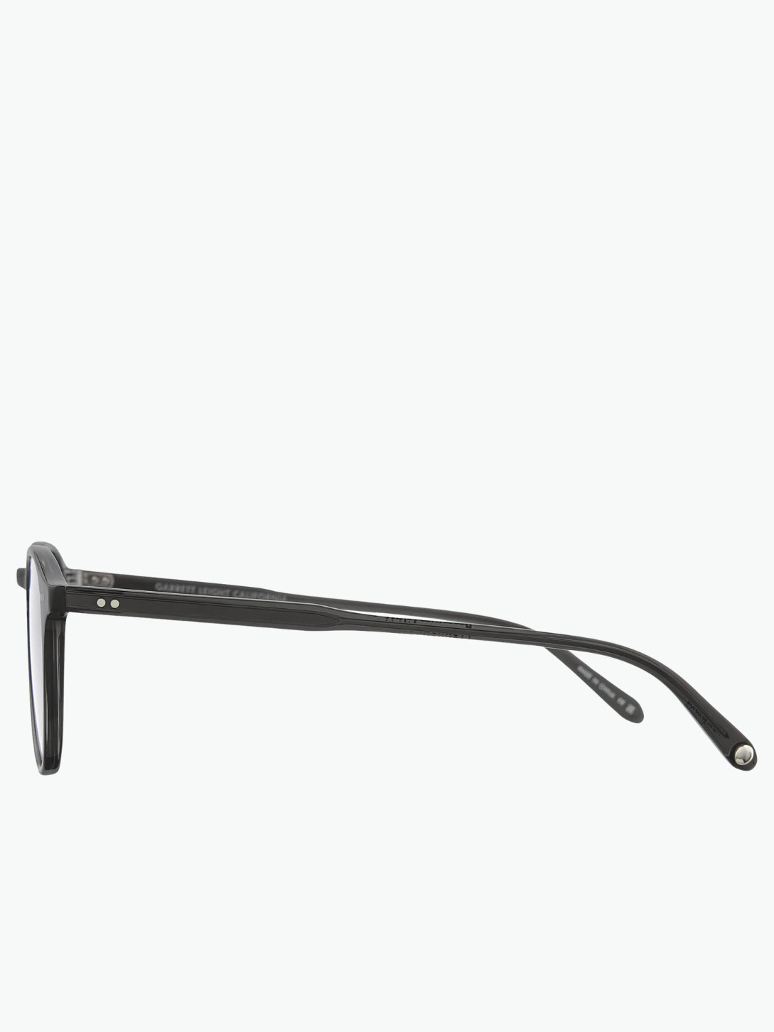 Garrett Leight Hampton Sun Black Glass Acetate Sunglasses