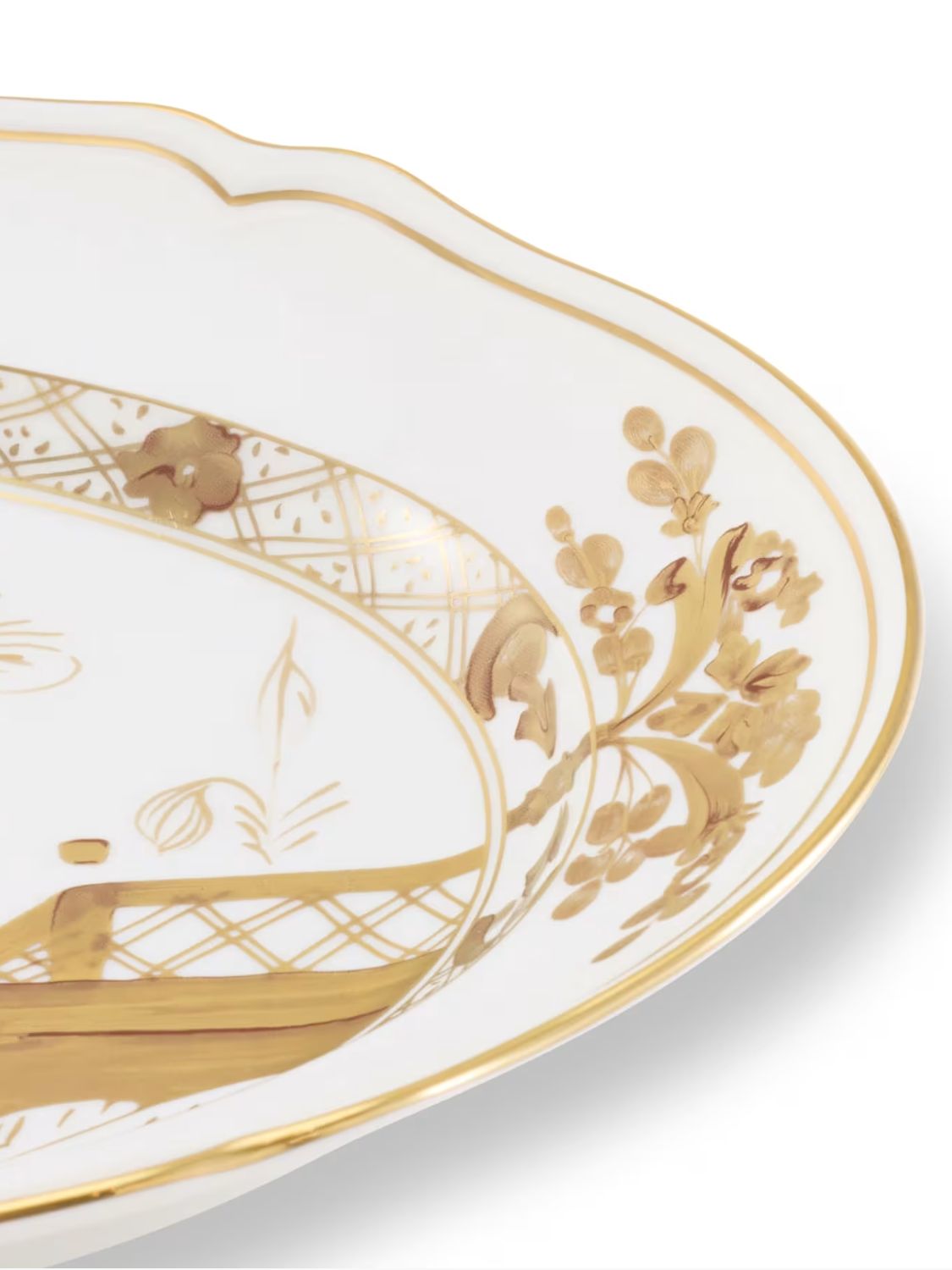 Ginori 1735 Large Oval Platter Oriente Italiano Aurum