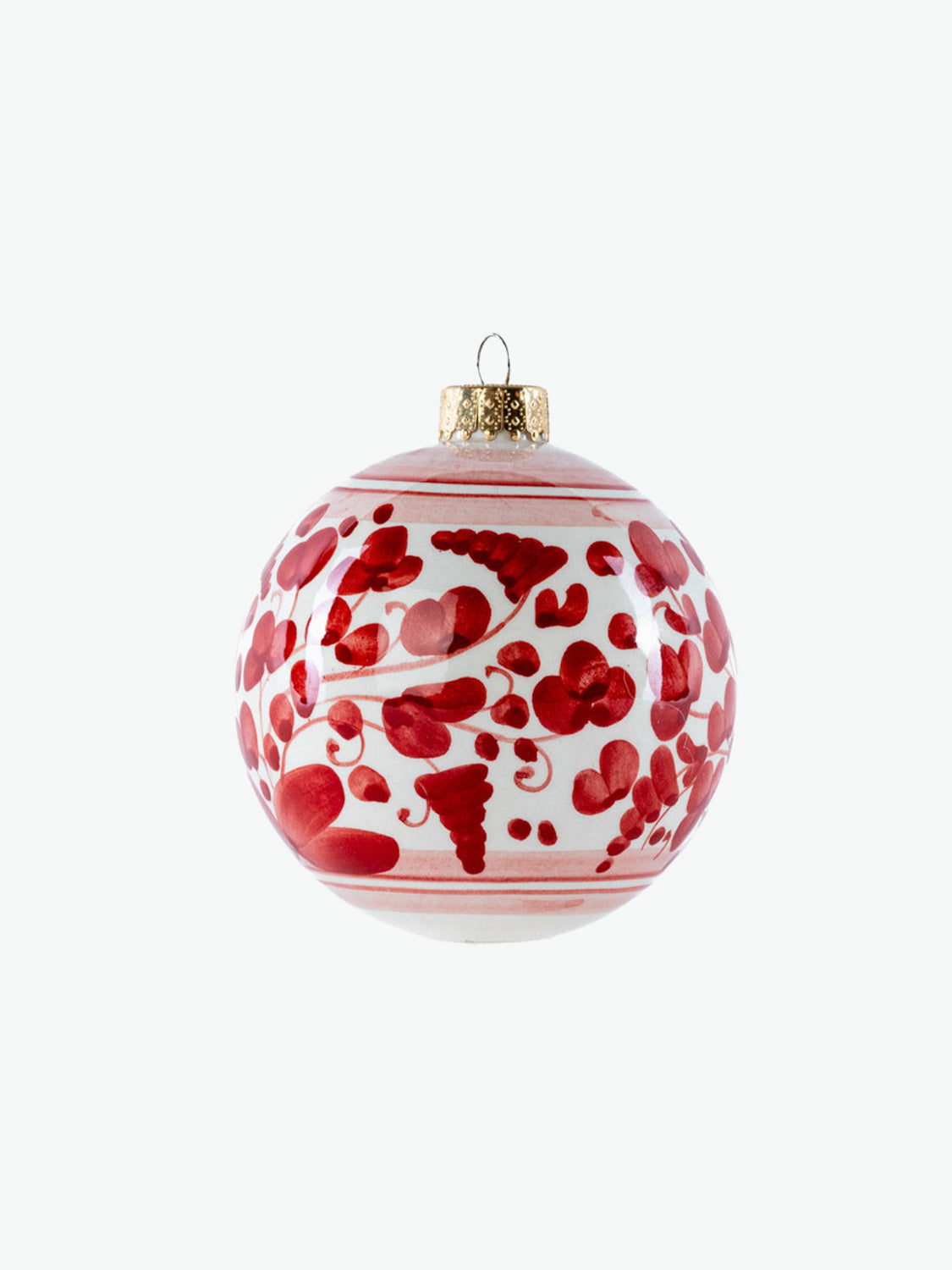 Χριστουγεννιάτικη Διακοσμητική Μπάλα Les Ottomans Hand-Painted Christmas Bauble Red Small