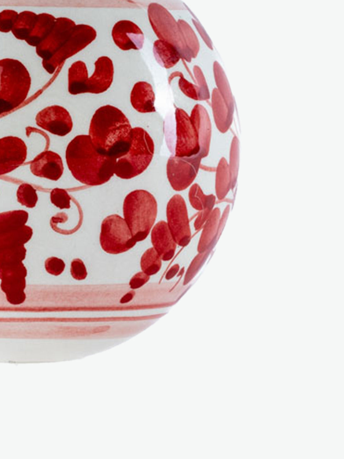 Χριστουγεννιάτικη Διακοσμητική Μπάλα Les Ottomans Hand-Painted Christmas Ball Red Large