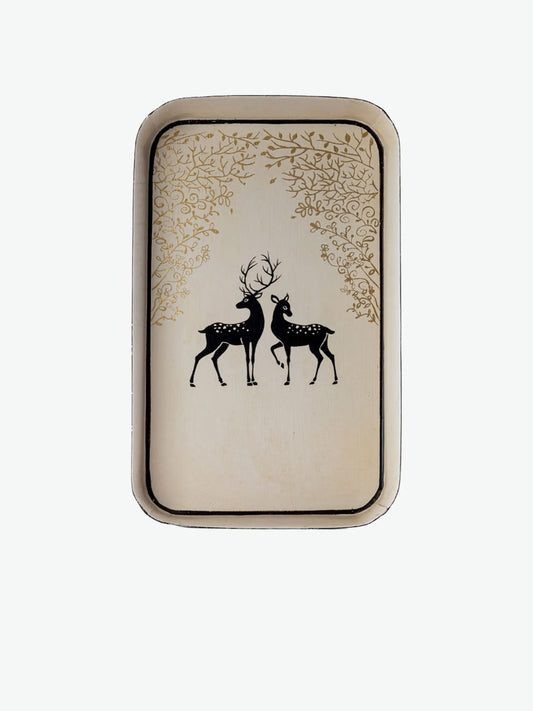 Δίσκος Les Ottomans Iron Tray Reindeers